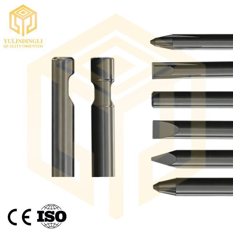 Wear Resistant Deep Hydraulic Hammer Chisel CAT B Series For Construction Rock Breaker