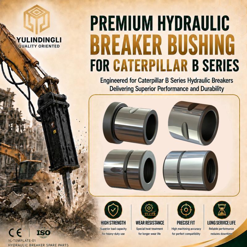 OEM Hydraulic Hammer Components Replacement CAT B30 B60 B90 Rock Breaker Bush Guide Sleeve