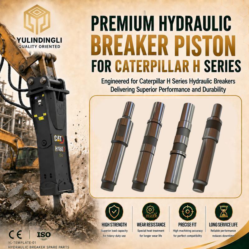 CAT Excavator Hydraulic Breaker Piston Anti Fracture For Jack Hammer Reinforced