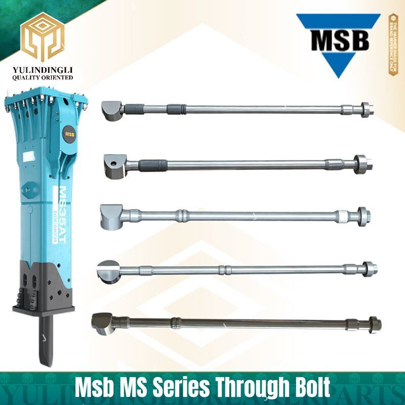 MSB MS Series Hydraulic Breaker Through Bolt and Side Bolt for Secure Frame Assembly